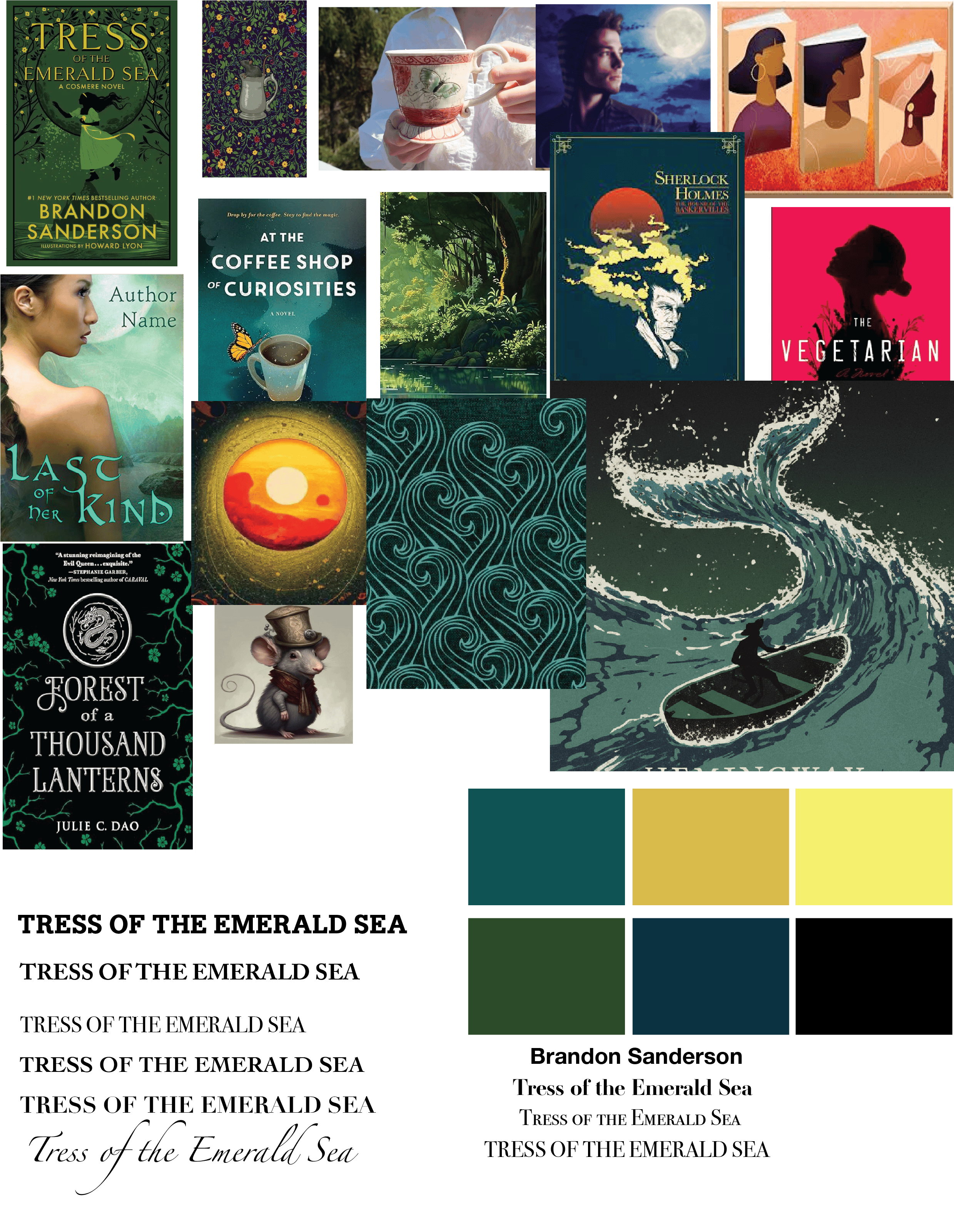 Mood board featuring warm earthy tones, typography samples, and cultural inspiration for Jaipur campaign